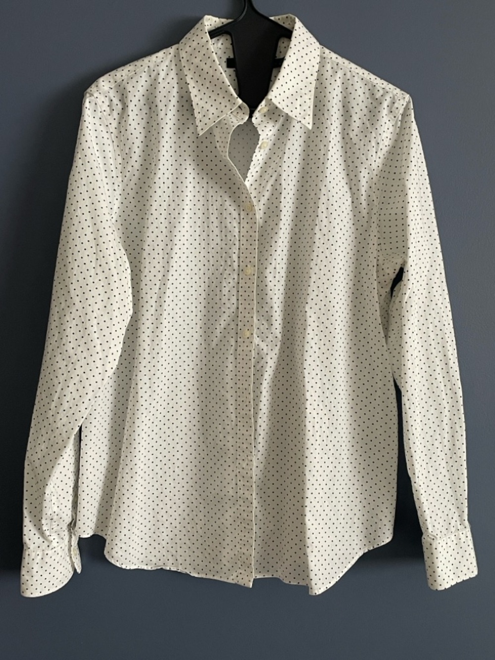 Lauren, Ralph Lauren White Shirt with Polka Dots